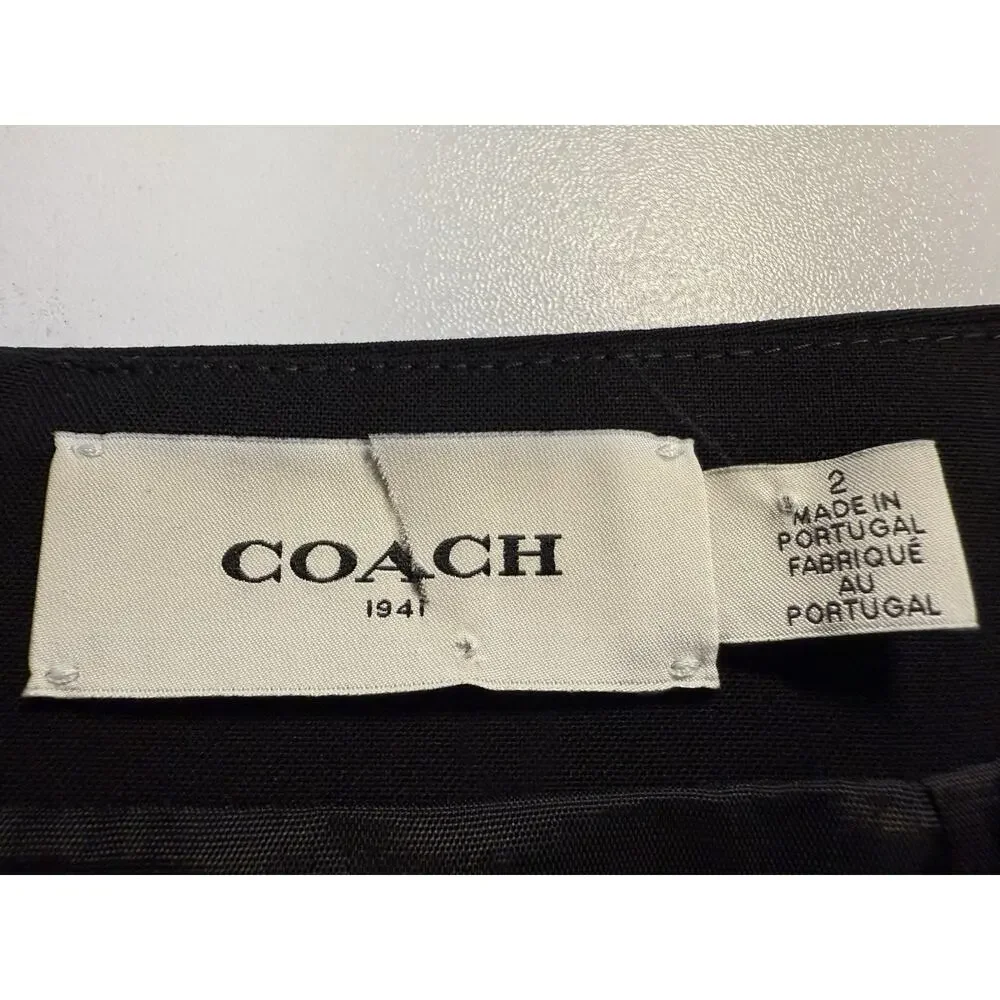 Coach inverted pleat
